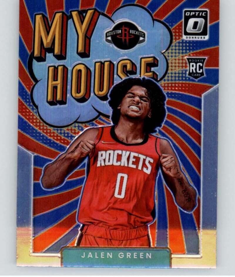 2021-22 Donruss Optic My House Holo 17 Търговска картичка баскетболист в НБА Джалена Грийн Хюстън Рокетс 2021-22