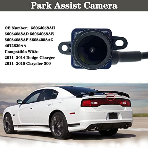 Камера за помощ при паркиране YzusGomumu 56054058AH е Съвместим с камера за обратно виждане Dodge Charger 2011-2018 2011-2018