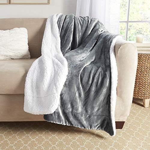 Одеало Genteele Sherpa - Пухкави, супер Меки завивки с размери 50 x 60 см за мека мебел, легла и диван комплекти - Удобна Алтернатива на Плюшевому Реверсивному флисовому одеял?