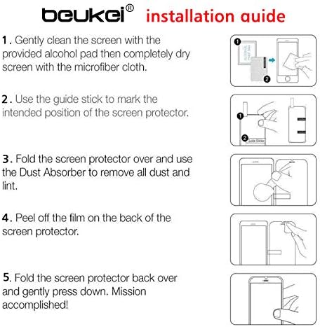 (3 опаковки) Beukei е Съвместим с Motorola Moto G Stylus (2022)/ Moto G Stylus 5G (2022) [Не е подходящ за