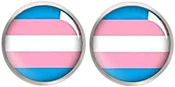 Обеци-карамфил Trans Pride - Хипоалергенни Обеци за Чувствителните уши