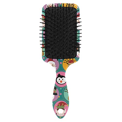 Четка за коса на въздушна възглавница Vipsk, Пластмасов Цветна Коледен иконата, Подходящ за добър масаж и