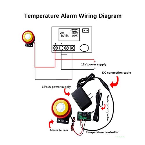 Цифров Регулатор за температура на постоянен ток 12 В, Термостат, Превключвател за Контрол на температурата 12 В с Датчик