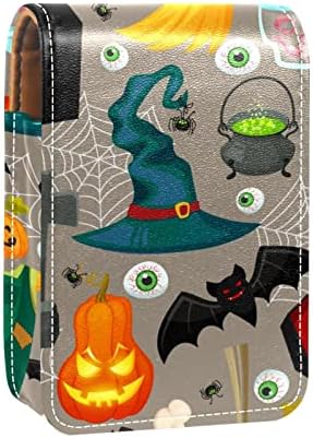 Елементи на Хелоуин Мини-Козметични Чанти за Тюбиков Червило Кожен Калъф за Червило на Притежателя