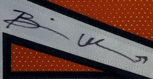 Брайън Урлахер Автентични Трикотажни Каски в Рамка в стил Pro с Автограф от JSA - Каски NFL С автограф