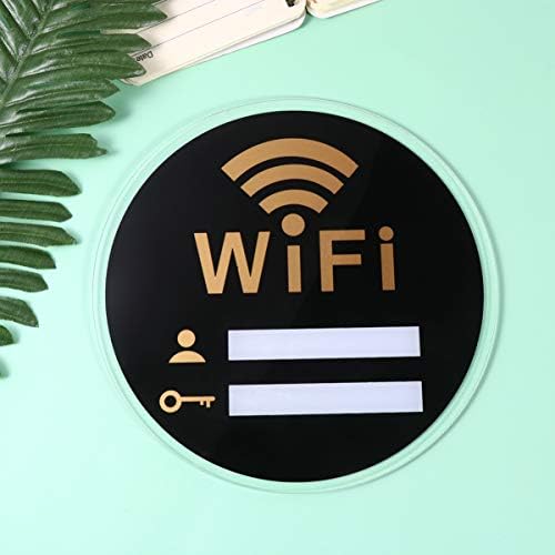 VICASKY Акрилни знак Wi-Fi Знак WiFi знак WiFi Знак на паролата на WIFI етикети с надпис WIFI Знак Парола Акрилни