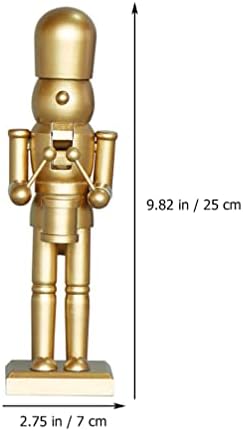 ABOOFAN Маса за Хранене Декор Фигурки 2 елемента Традиционна Дървена Статуетка на Златен Войници Украса Кукли