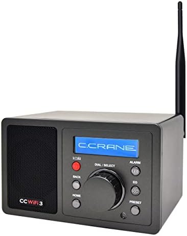 Интернет радио C. Crane CC WiFi 3 с Skytune, Bluetooth приемник, часовник и будилник с дистанционно управление, достъп до