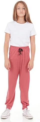 Спортни панталони за джогинг за момичета Pure Essence - 4 опаковки Супер Меки комфортни панталони за джогинг с