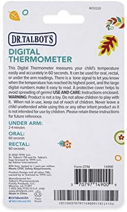 Детски дигитален термометър Dr. Talbot's с Защитен калъф за Съхранение и пътуване