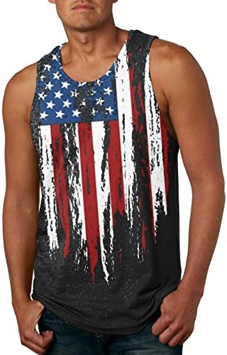Мъжки t-shirt, лятна новост, памучен тениска с 3D принтом Ден на независимостта на САЩ, мъжки ризи с графичен дизайн