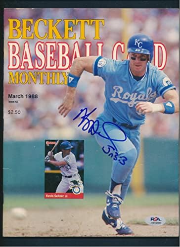 Кевин Зайтцер Подписа списание Autograph PSA/DNA AM13100 - Списания MLB с автограф