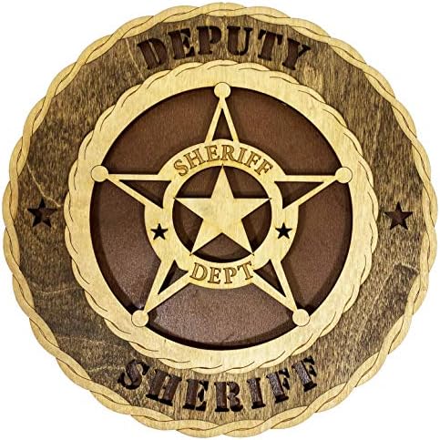 Полицейска Декоративна Изработени По Поръчка Лазер Триизмерна Дървени Стенни Табели Заместник-Шериф на Правоохранителните