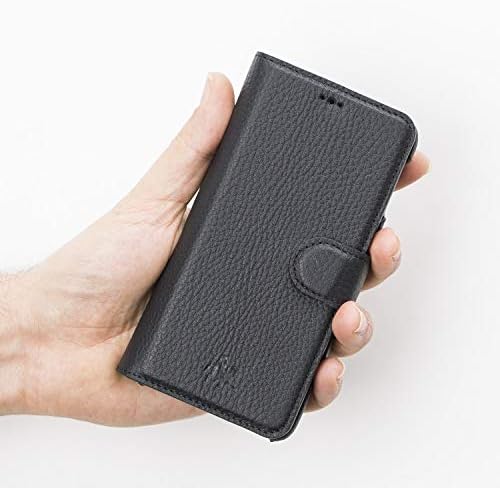 Кожен калъф-портфейл Venito Siena с RFID заключване, съвместим с Samsung Galaxy S10e - черен