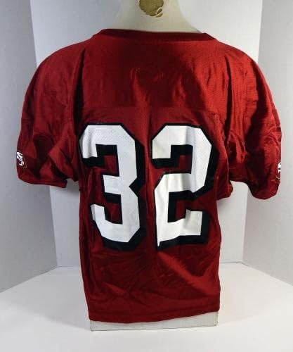 2002 San Francisco 49ers Кеван Барлоу №32, Издаден В Червената Обучение фланелка № 952 - Използваните тениски