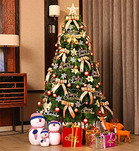 Домашна Коледна елха Изкуствена Коледна елха с метална опора Лесно се монтира Премия 4,92 фута (1,5 м) за Празнична украса Подарък