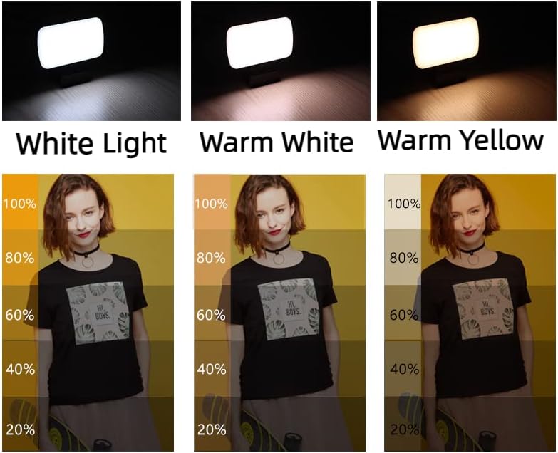 Светлини за клипового видео с 3 режима на осветление за директно излъчване Грим за работа Led светлини за грим
