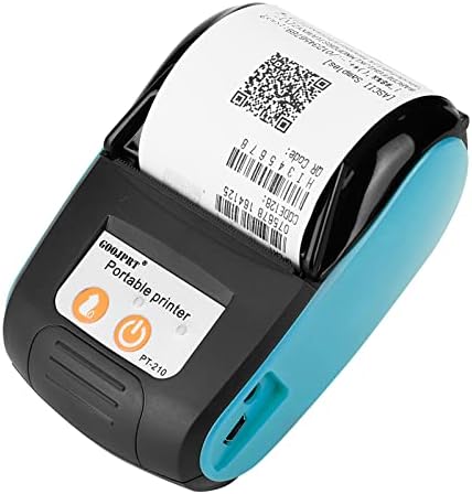 Преносим Термопринтер проверки, 58-мм Безжичен принтер за етикети, разписки, баркод, бирок и гривни, Bluetooth 4.0,