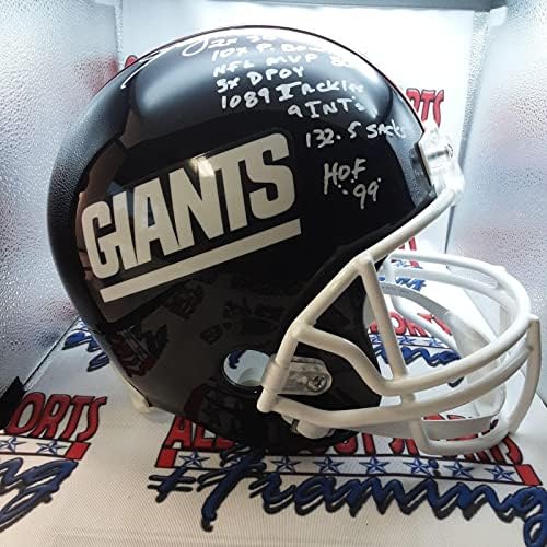 Истински Голям шлем-Реплика с Автограф Лорънс Тейлър JSA - Каски NFL с автограф