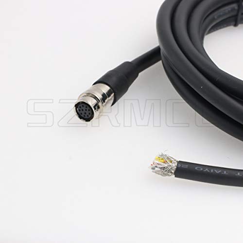 Удлинительный кабел на мо хранене с отворен край, SZRMCC Hirose с 12-пинов конектор за Промишлени камери (конектор, 3 м