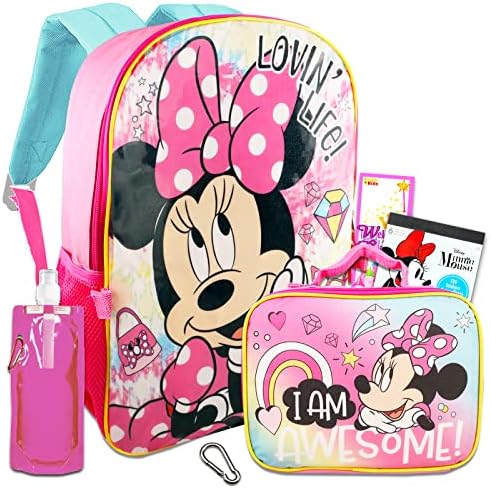 Комплект раница Minnie и чанти за обяд - Комплект с раница на Minnie и изолирана кутия за обяд, а също и торба за вода, стикери Minnie и много Други