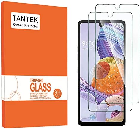 Защитно фолио TANTEK за екрана на LG Stylo 6,6,8 инча, изработени от закалено стъкло, ултра Прозрачна, Не се драска, Без мехурчета, подходяща за своята практика, 2 опаковки
