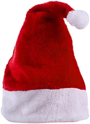 Guolarizi Коледна шапка на Дядо Коледа за възрастни Класическа червена коледна празнична шапка за костюмированной партита Столове