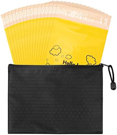 Хигиенни Торбички за боклук Опаковка от 100, Пакети за Хигиенни Тампони 7x12 инча Жълти Непрозрачни Опаковки за дамска