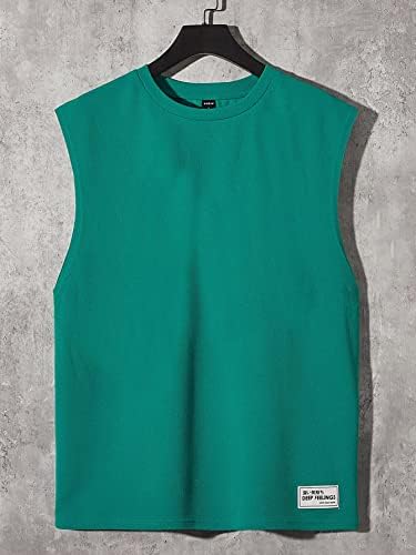 Мъжко облекло от две части, Мъжка Риза с заплатками и завязками на кръста, спортни шорти (Цвят: Зелен, Размер: XX-Large)