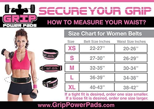 Power Grip Възглавничките Колан за вдигане на Тежести PRO за Жени на Олимпийските Ролка 5 Широка Подкрепа на гърба за