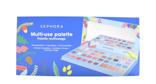 Sephora Collection Mini Wishing You Blockbuster Palette Многофункционална палитра на прах за лице за руж, отделяне
