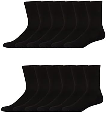 Мъжки Меки чорапи за екипажа на X-Temp от Hanes, 12 чифта В опаковка