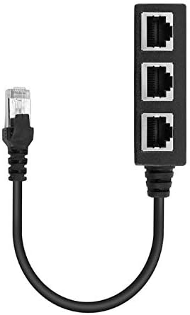 Sara-u RJ-45 1 щепсела до 3 контакти или Три Контакти Ethernet Socket Splitter Port LAN
