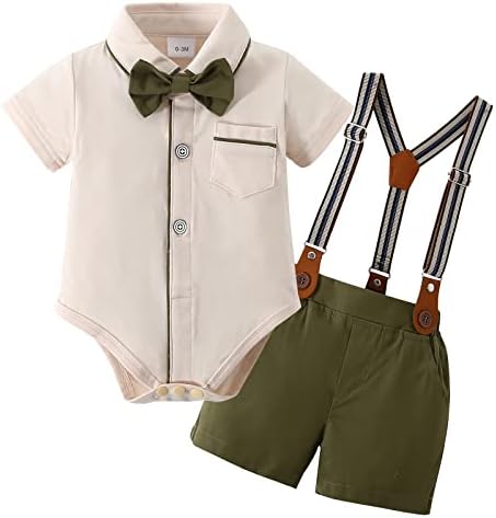 CARETOO / Облекло за малки Момчета, Джентльменские Екипировки, Подходящи За Новородени, Лятна Боди с Къс