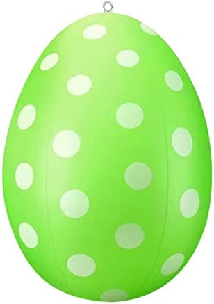 iNoDoZ 16 Инча Огромно Яйце на Великден Надуваем Балон от PVC Външен Украшение Надуваем Великден Украшение