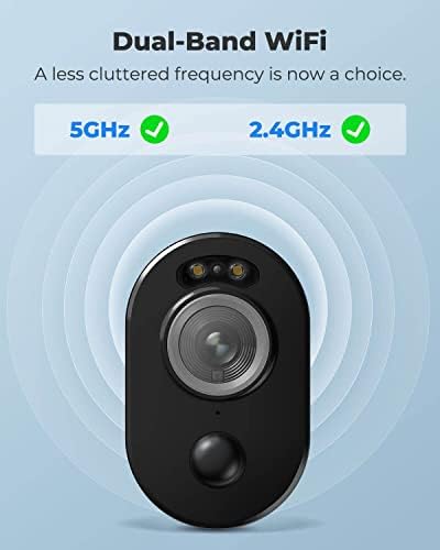 Безжична Външна камера за сигурност REOLINK, Цветен прожектор за нощно виждане 2K, Wi-Fi На 2,4 / 5 Ghz, задвижван