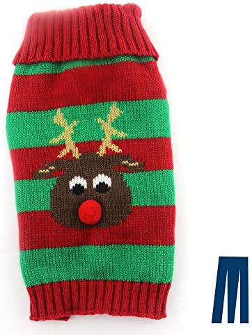 Коледен Пуловер за кучета Mikayoo, Коледа Пуловер за домашни любимци, Празнични Пуловер за Котки, Палто с Лък за студеното