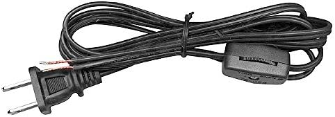 Комплект кабел за лампи National Artcraft с завърта ключа и зачищенными двата края Готов за свързване - 8 метра. Черен